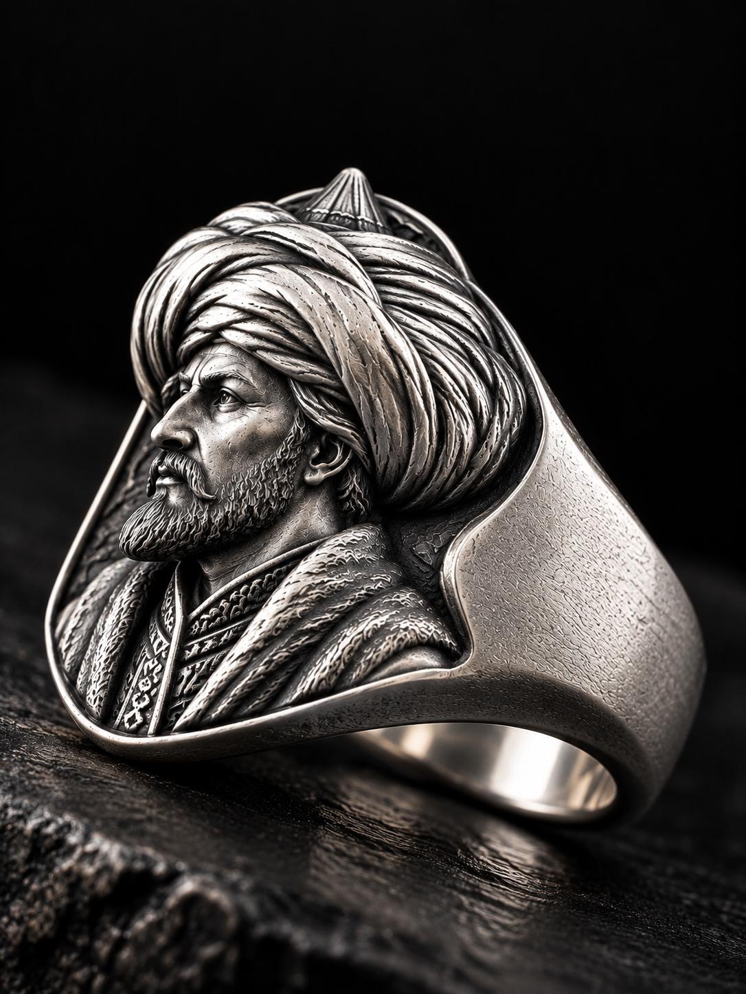 Fatih Sultan Mehmet Yüzüğü | Fetih Serisi Erkek Yüzük