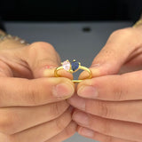 Damla Taş Doğum Yüzüğü | Anne Çocuk Hediye | Eşlere Özel Anlamlı Takı