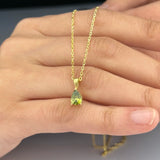 Doğum Taşı Kolye-Damla Kesim Çoklu Taşlı Kolye