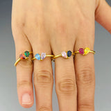 Damla Taş Doğum Yüzüğü | Anne Çocuk Hediye | Eşlere Özel Anlamlı Takı