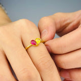 Damla Taş Doğum Yüzüğü | Anne Çocuk Hediye | Eşlere Özel Anlamlı Takı