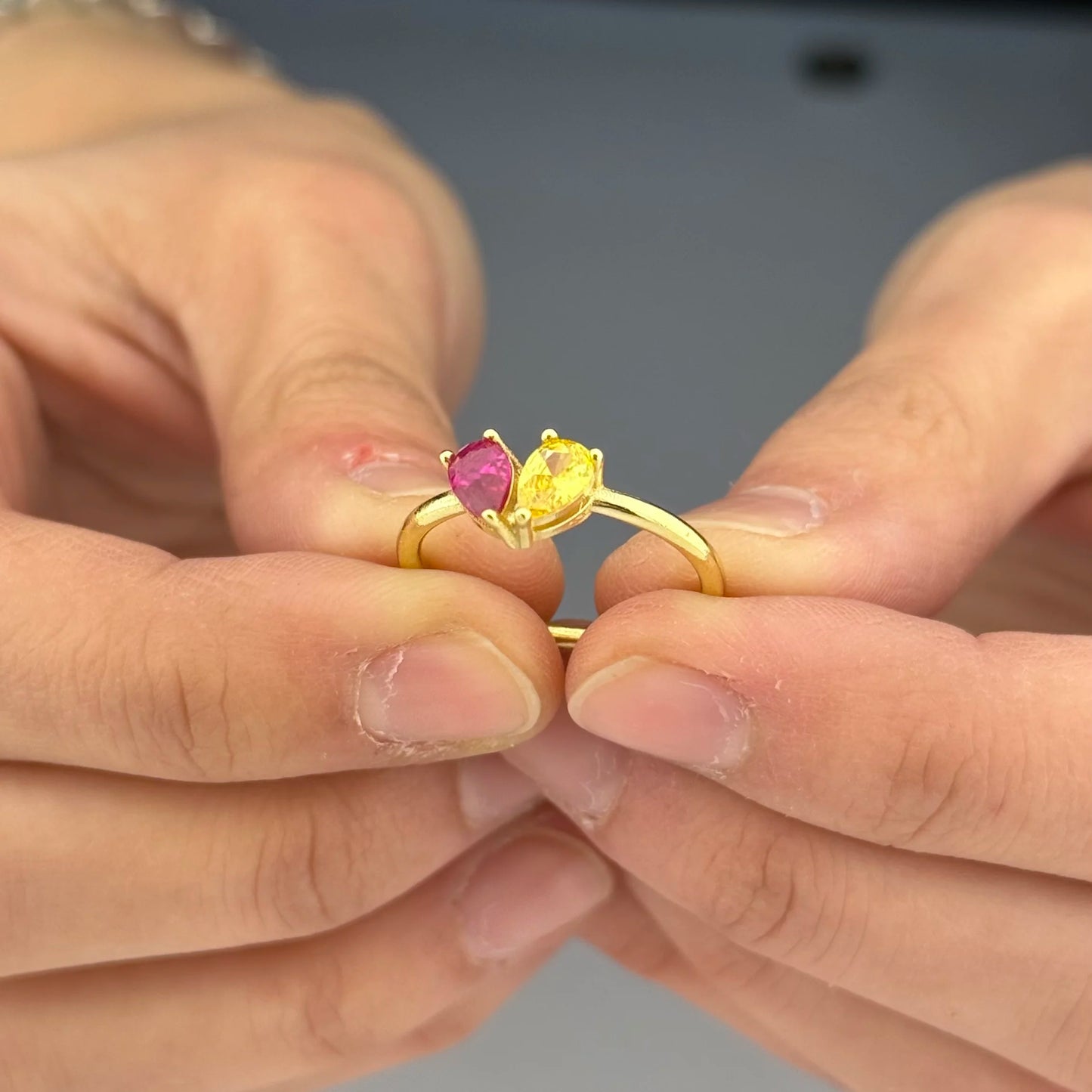 Damla Taş Doğum Yüzüğü | Anne Çocuk Hediye | Eşlere Özel Anlamlı Takı