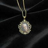 Desenli Anı Fotoğraf Kolye