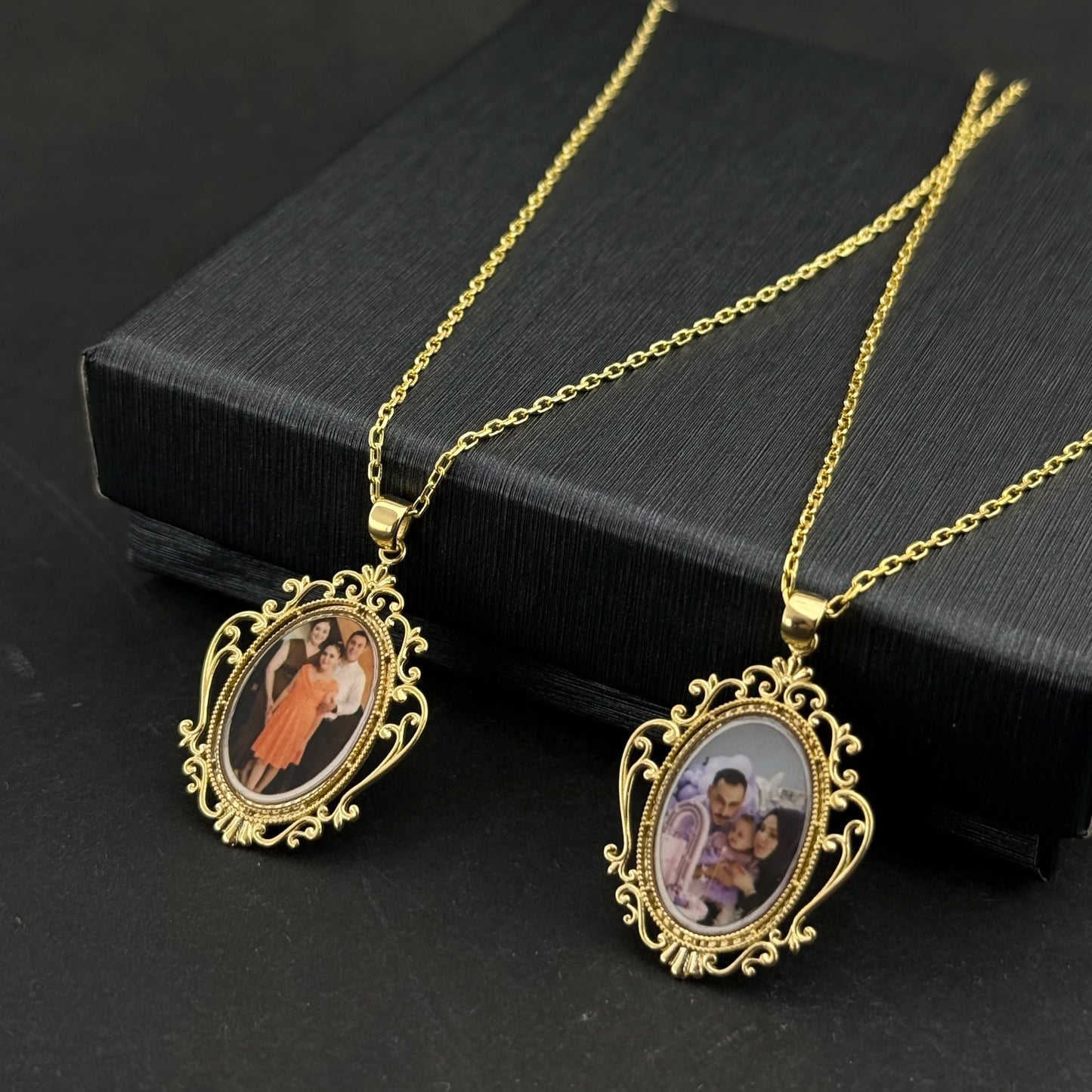 Desenli Anı Fotoğraf Kolye