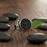 Edep Yahu Bakır ve Onyx Yüzük