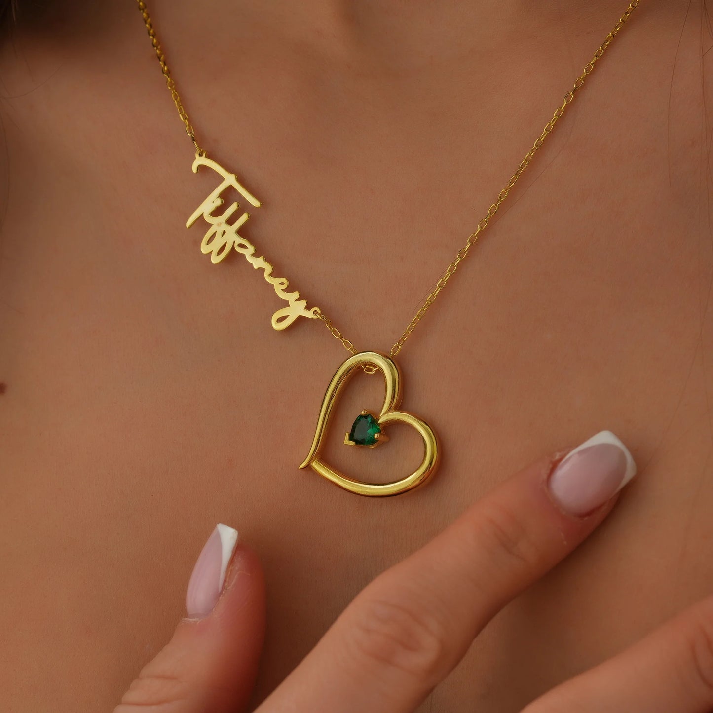 Kalpli Özel İsim Kolye