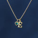 Kalpli İsim Baş Harfli Kolye – Sevginizi Zarafetle İfade Edin