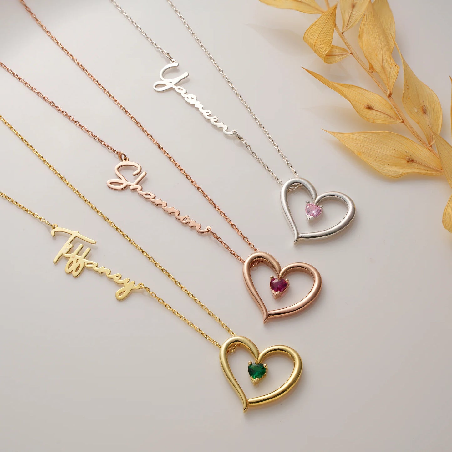 Kalpli Özel İsim Kolye