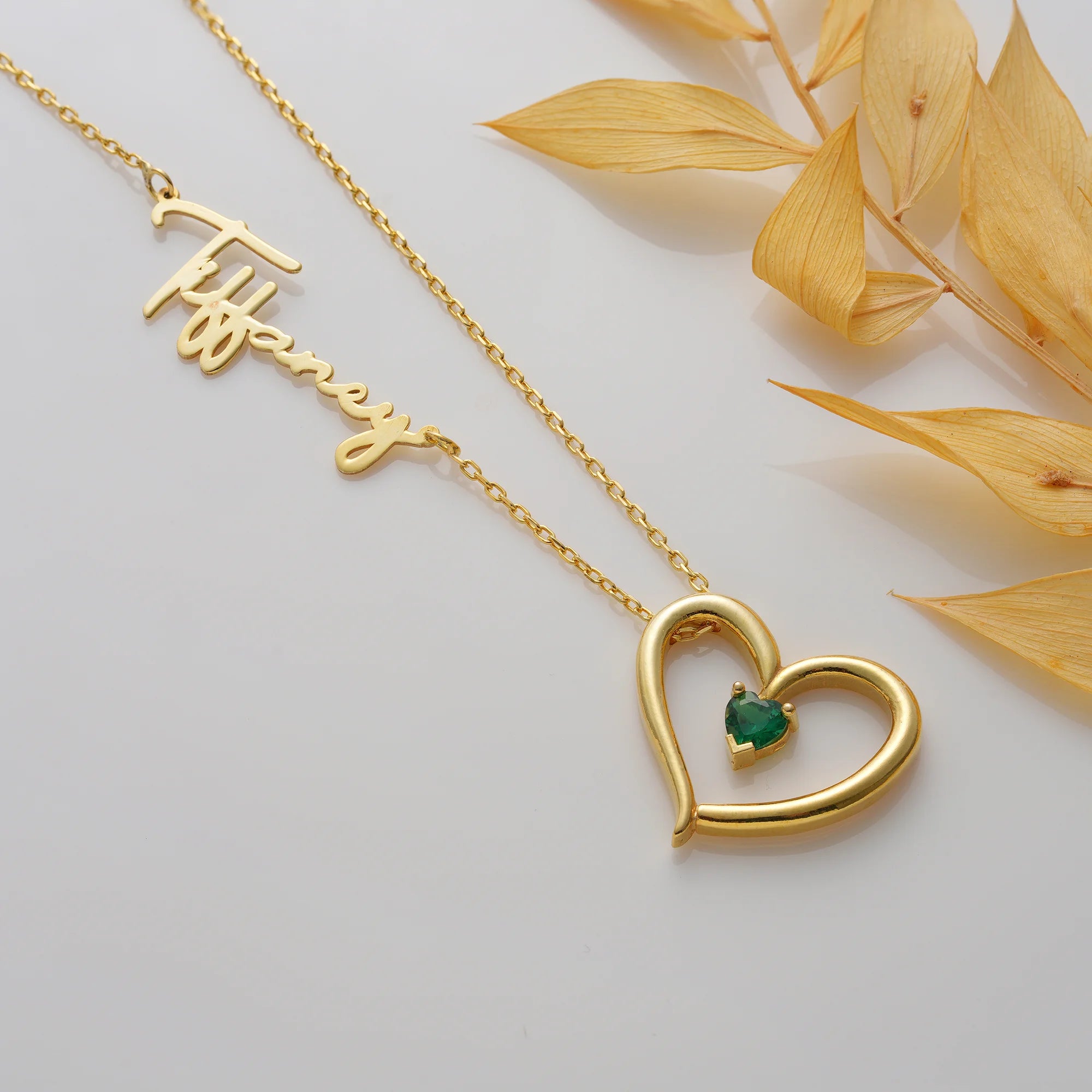 Kalpli Özel İsim Kolye