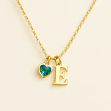 Kalpli İsim Baş Harfli Kolye – Sevginizi Zarafetle İfade Edin