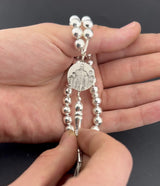 Kişiye Özel Fotoğraflı Gümüş Tesbih