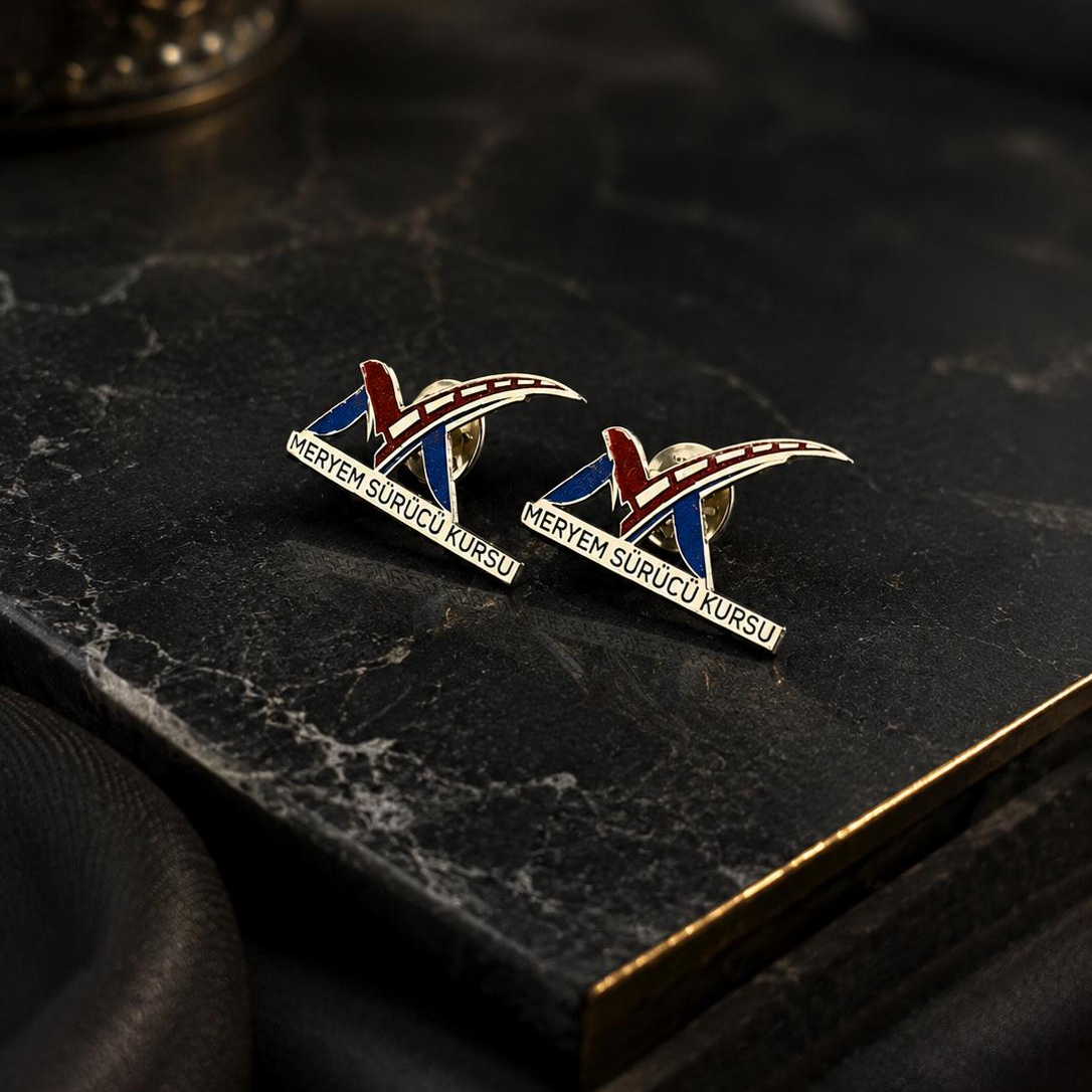 Kişiye Özel Logolu Metal Yaka İğnesi - Kurumsal Tasarım Pin